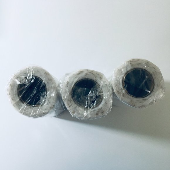 3 Rolls White Mesh Tulle Wide Ribbon with Gold Moons & Stars - Picture 2 of 12